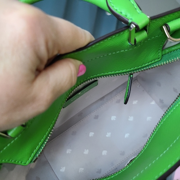 Kate Spade Green Wicker Bag & Wallet Set - Like new - Picture 7 of 16